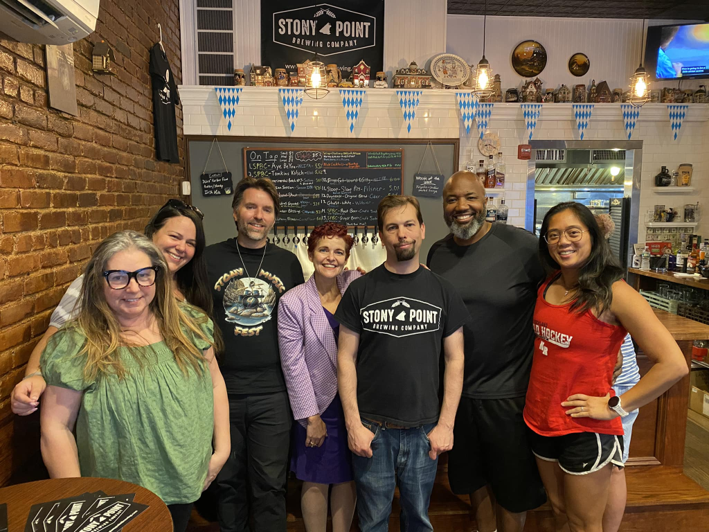 North Rockland Chamber Board with member David Ludwig from Stony Point Brewing Co.